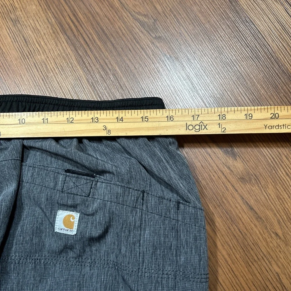 CARHARTT Force Scrub Pants Mens L Gray Heather Cargo Utility Drawstring Stretch